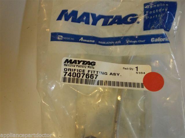 Maytag Gas Stove 74007667 Orfice Fitting NEW IN BOX Maytag Gas Stove 74007667 Orfice Fitting NEW IN BOX